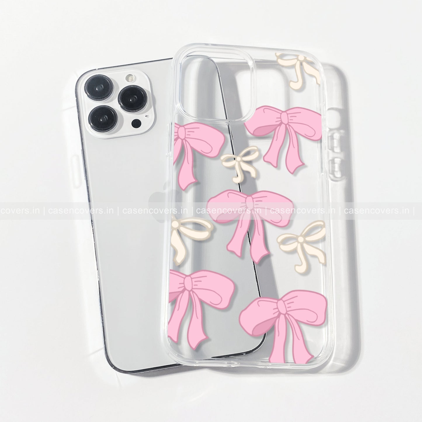 Aesthetic Pink Bow Case