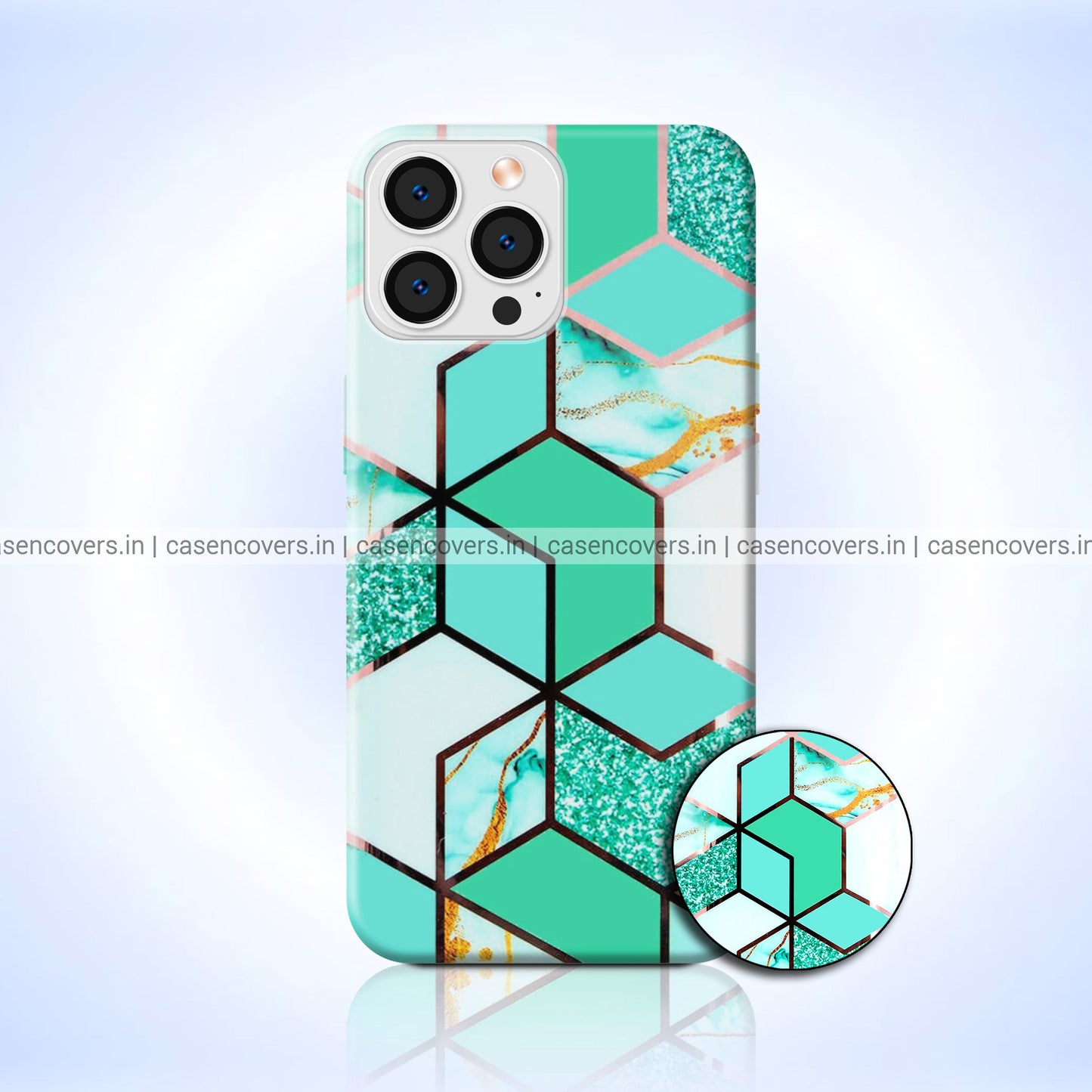 Elegant Green Marble Case