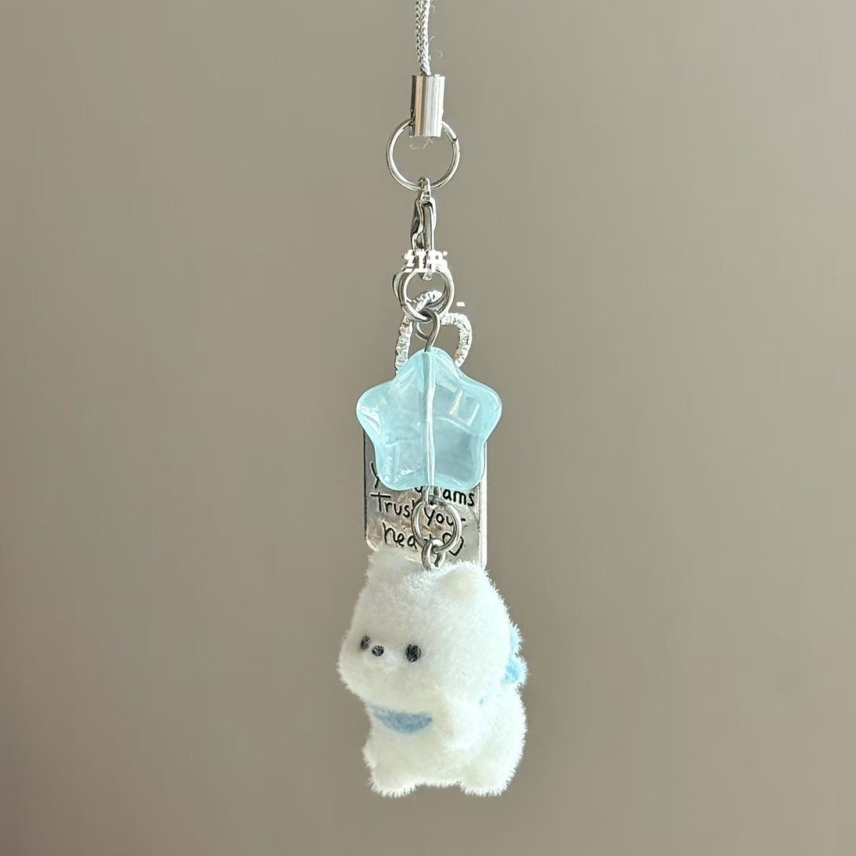 Dreamy Kitty Follow Your Heart Sparkling Star Phone Charm Lanyard