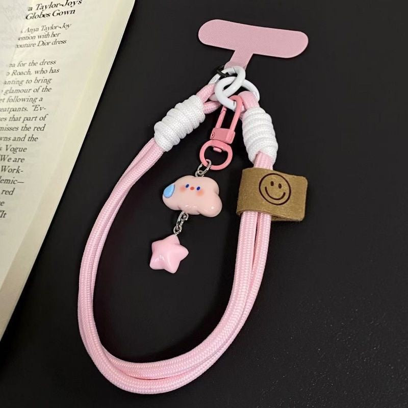 Pink Cloud Pastel Dream Phone Lanyard