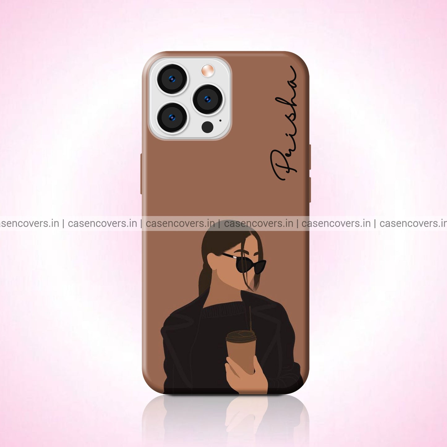 Brown Coffee Girl Case
