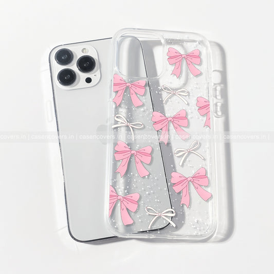 Pretty Pink & White Bows Phone Case