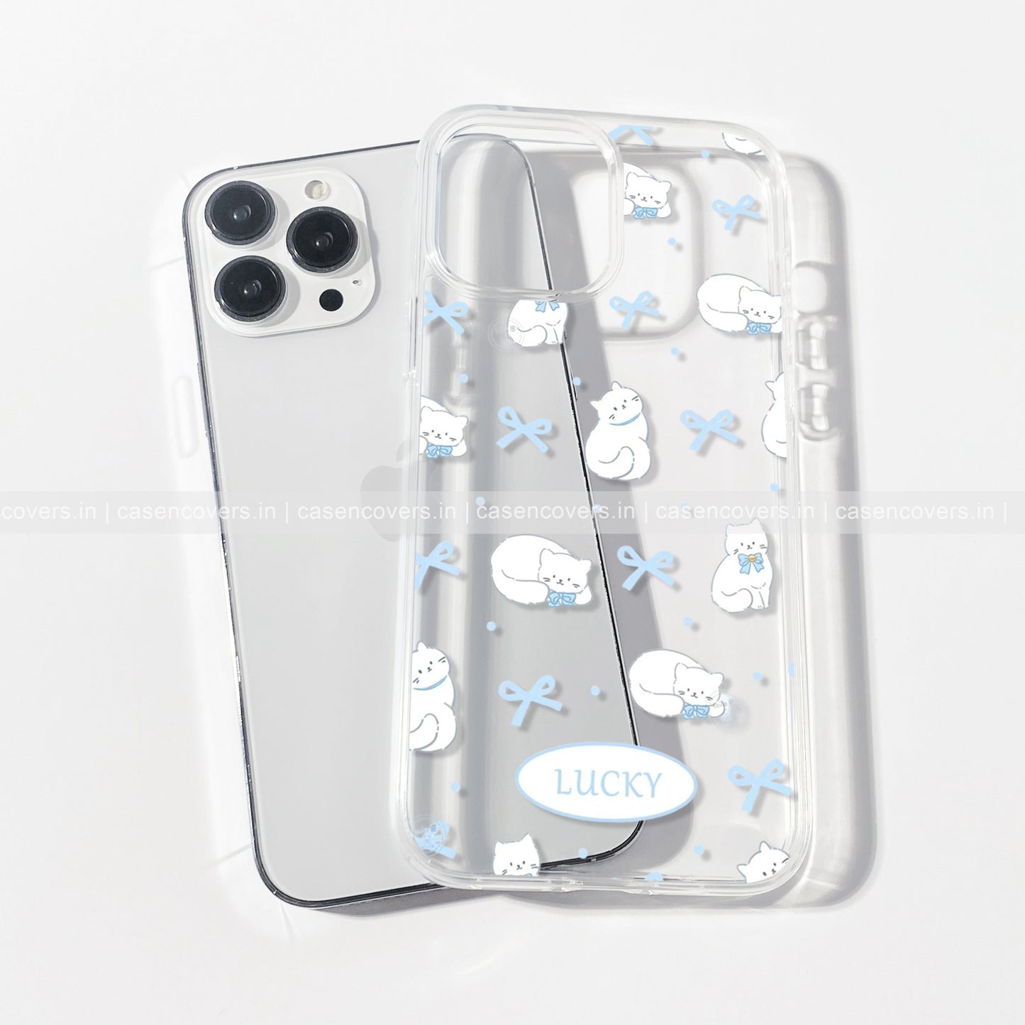 Blue Lucky Cat Phone Case