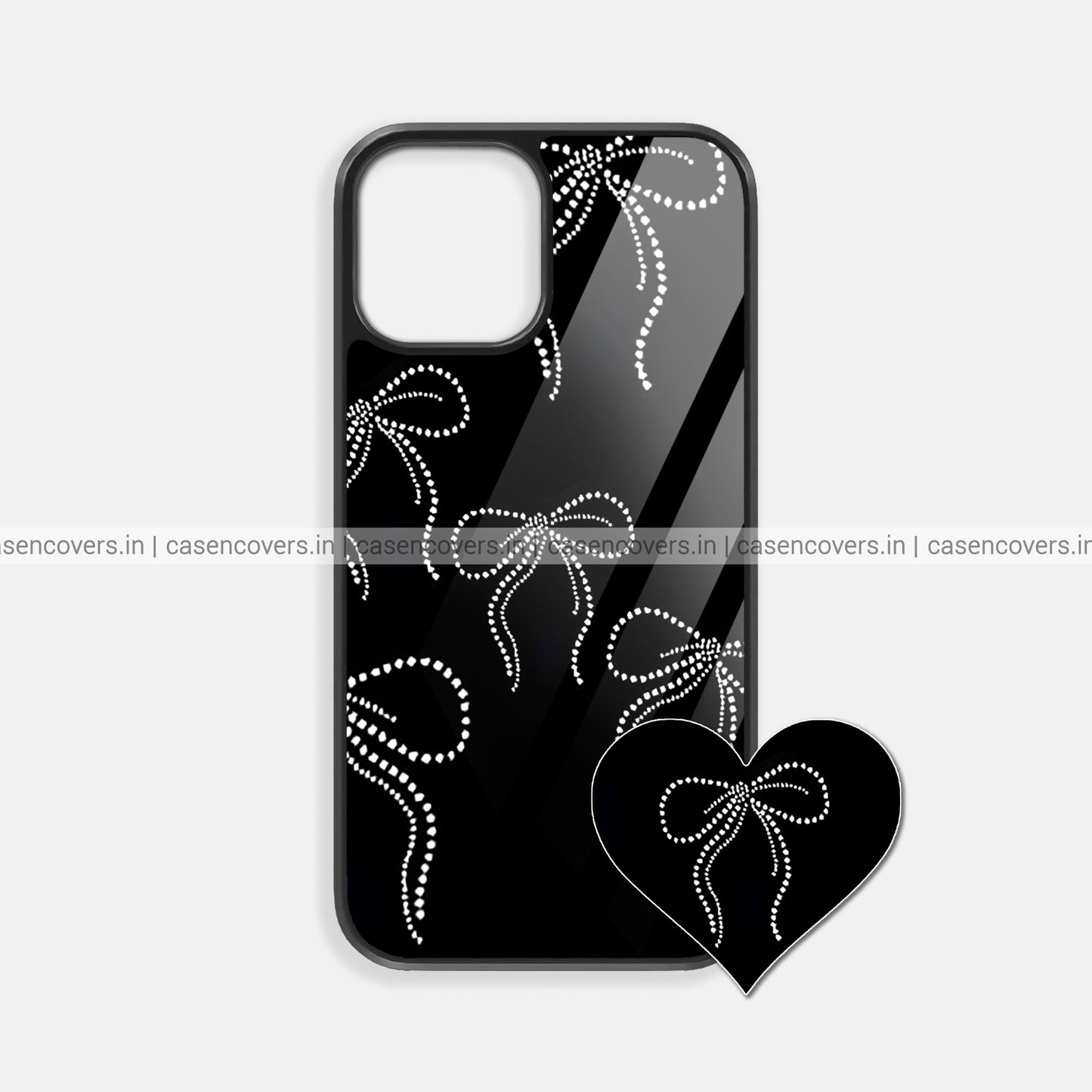 Black Bow Premium Glossy Phone Case