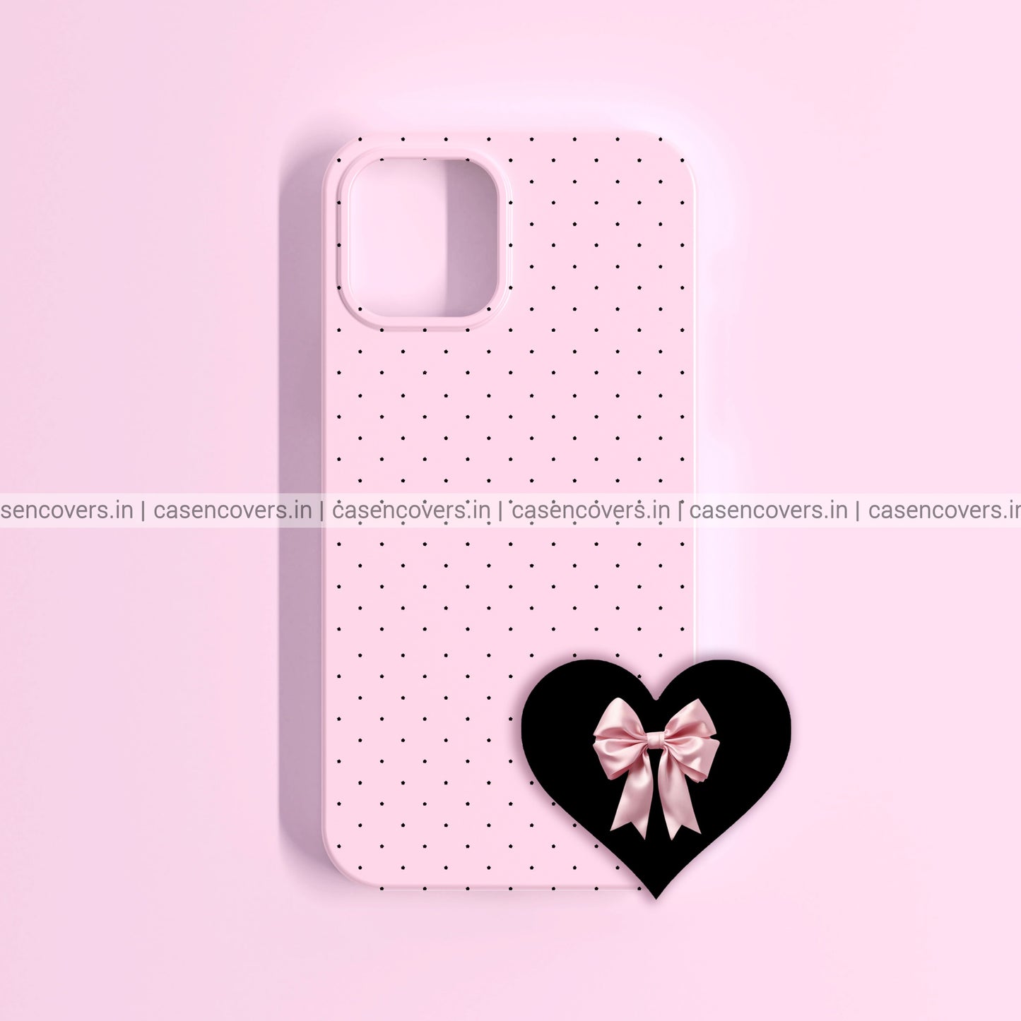 Pink with Black Dots Phone Case