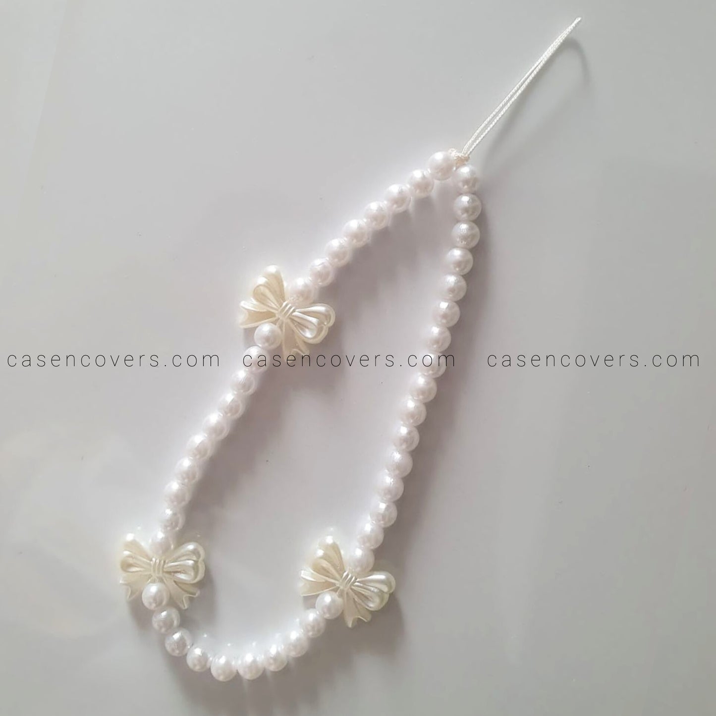 Bow and Pearl Phone Charm