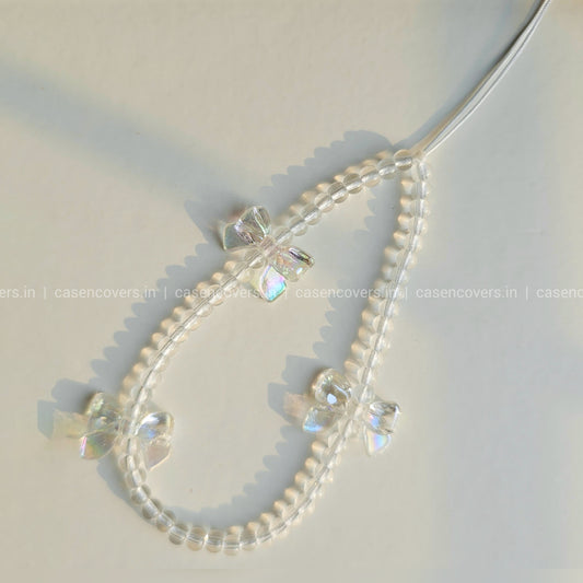 Tiny Holographic Bow Phone Charm
