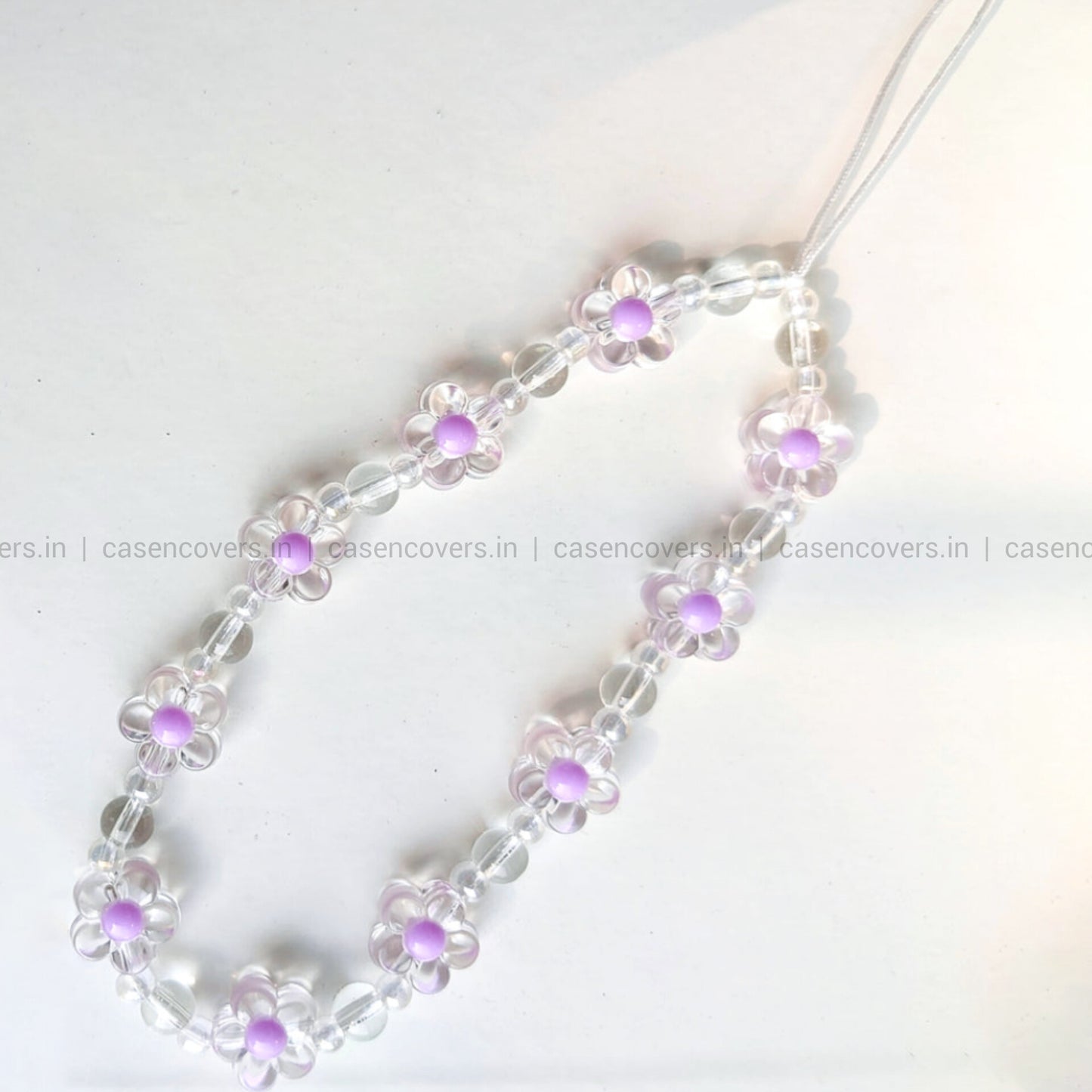 Purple Floral Phone Charm