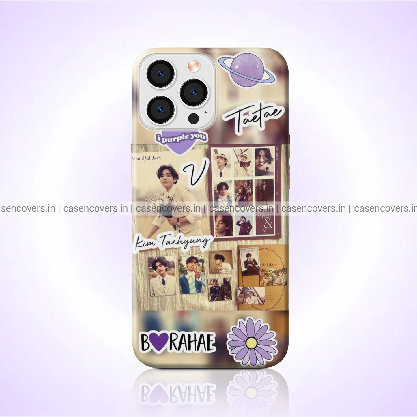 Tae Tae Beige Aesthetic Phone Case