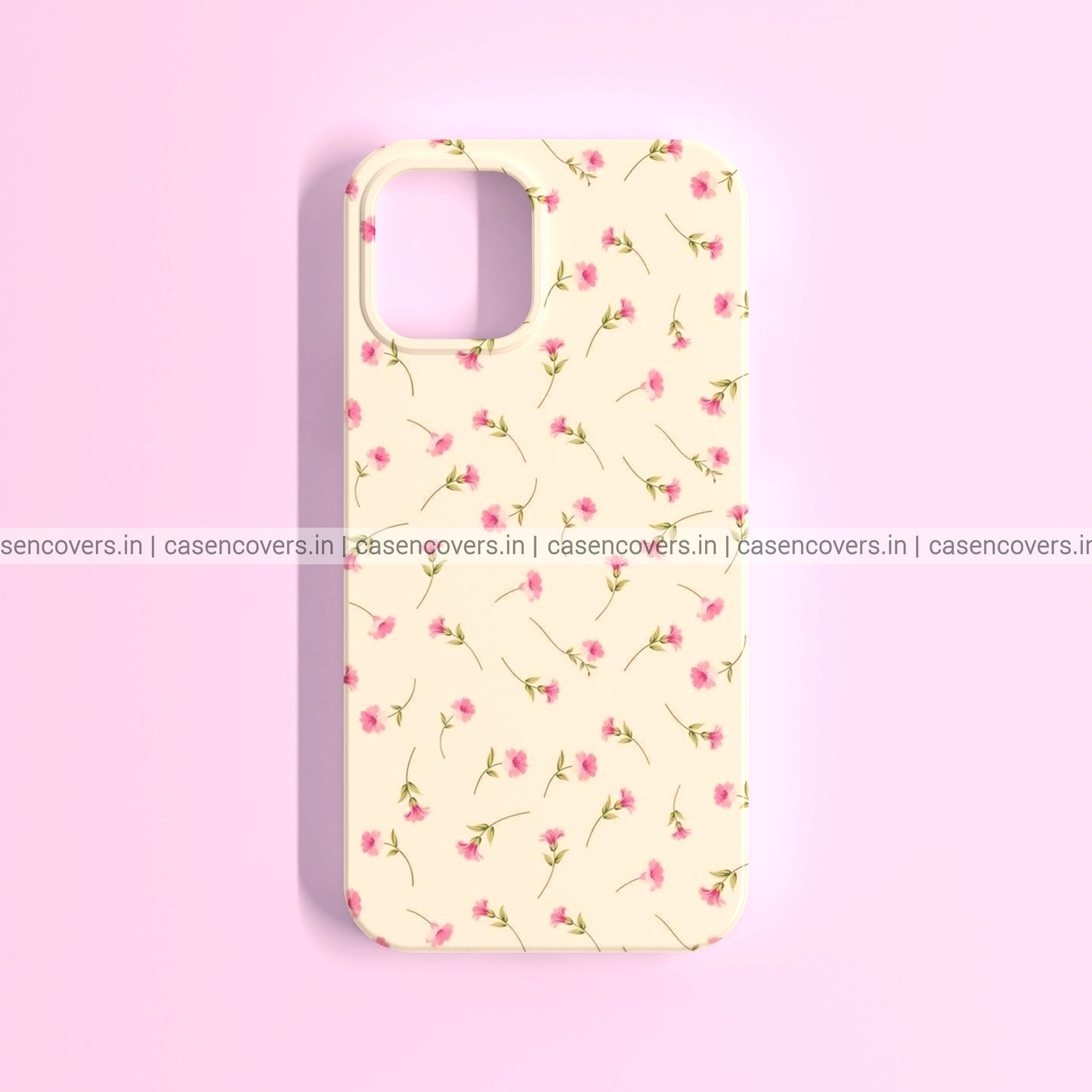 Beige Flowers Phone Case