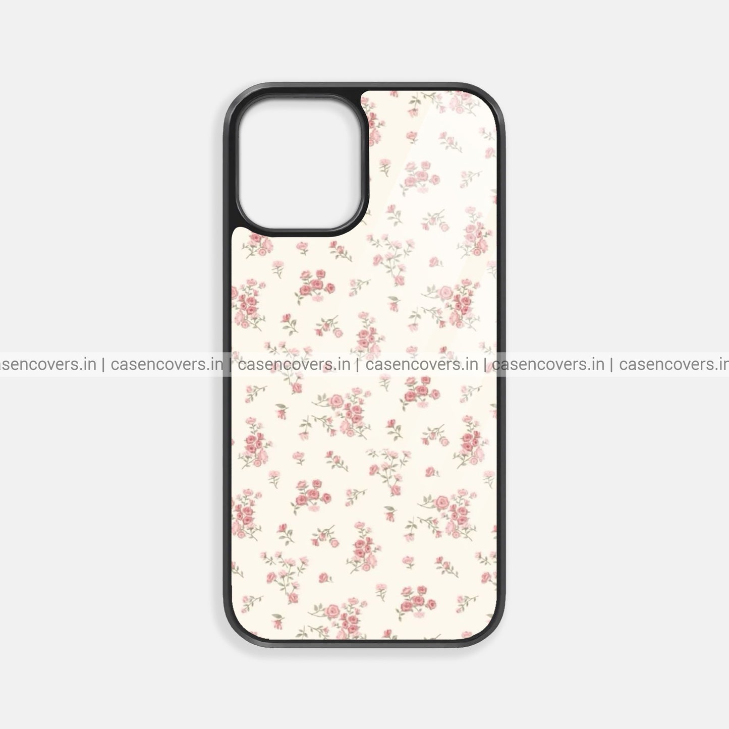 Pink Aesthetic Floral Premium Glossy Phone Case