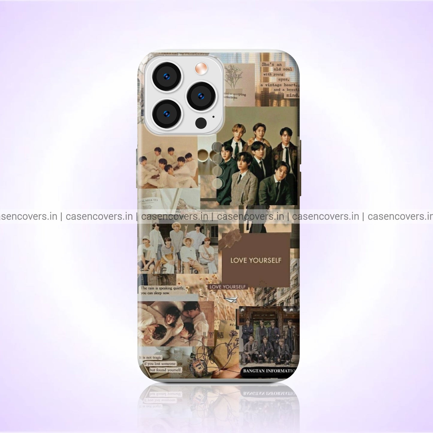 BTS Beige Aesthetic Phone Case
