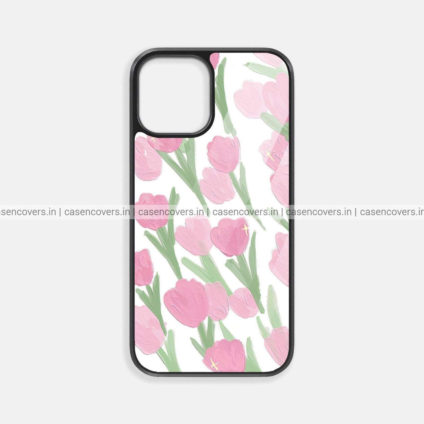Pink Aesthetic Tulips Premium Glossy Phone Case