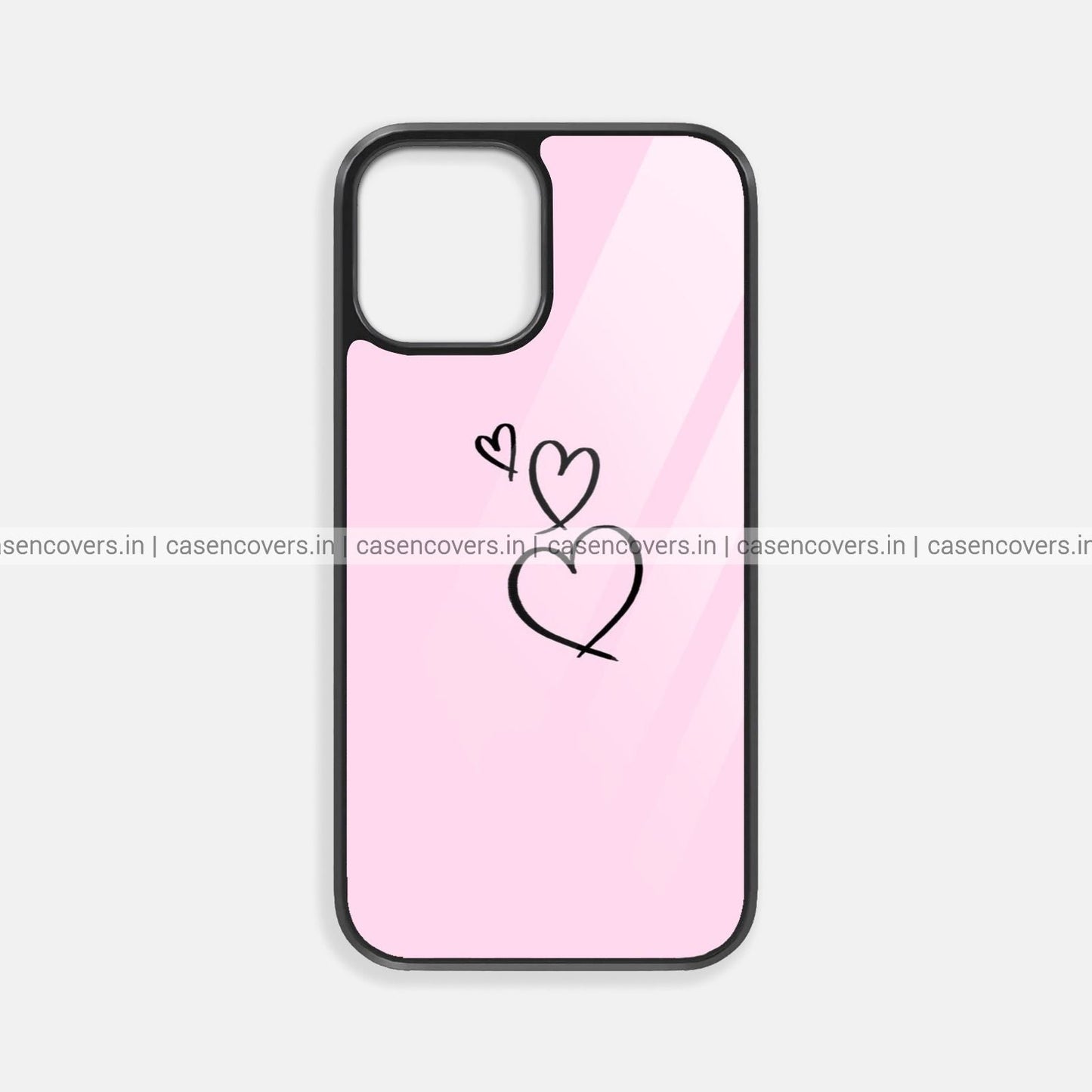 Black Heart Premium Glossy Phone Case