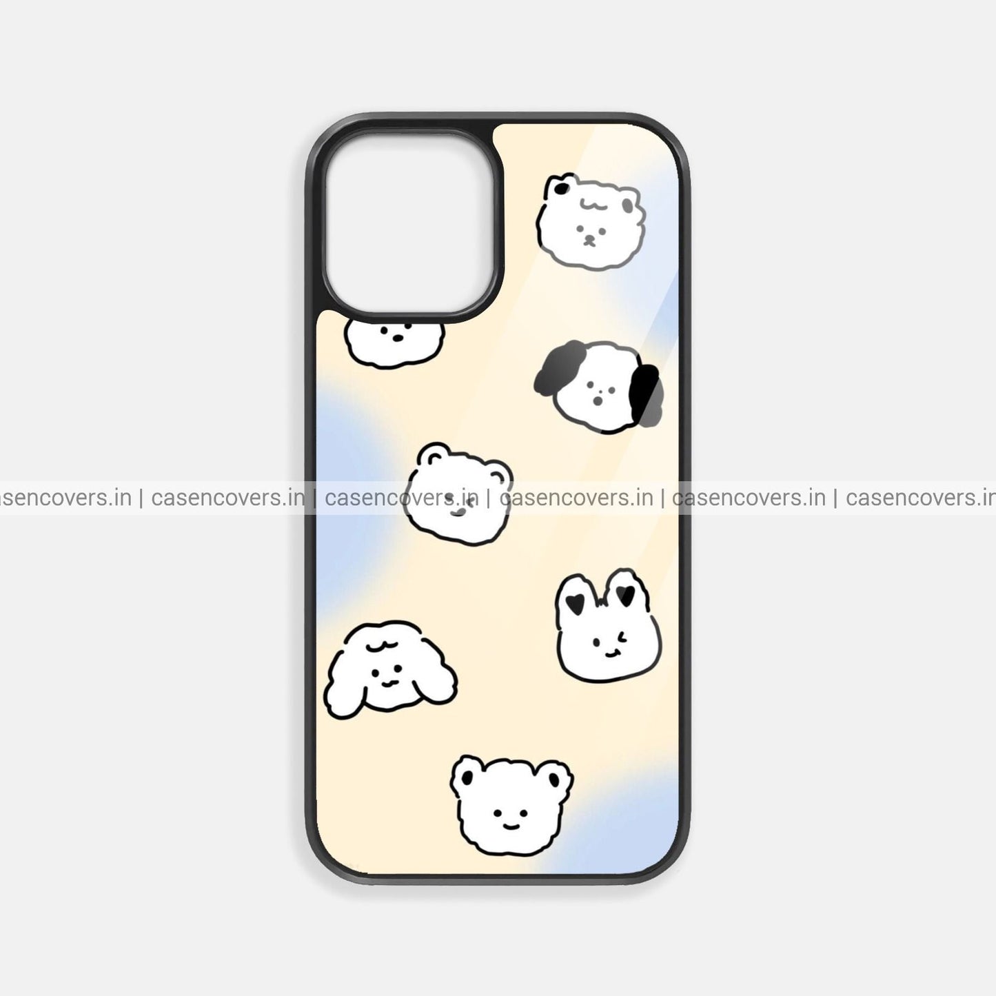 Pastel Cute Puppy Premium Glossy Phone Case