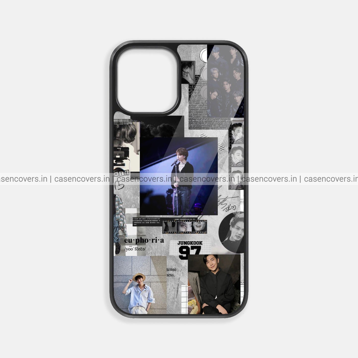 Black Aesthetic BTS Premium Glossy Phone Case