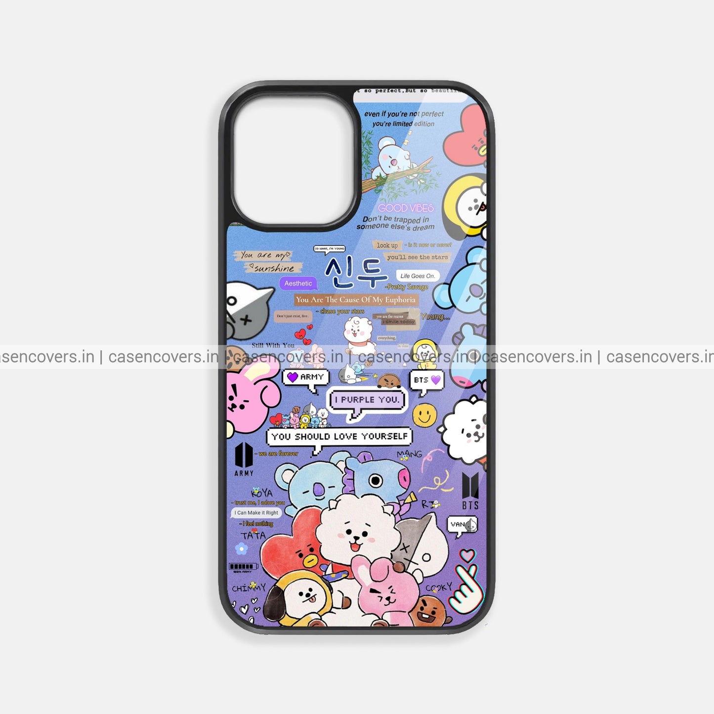 BT21 Doodle Premium Glossy Phone Case