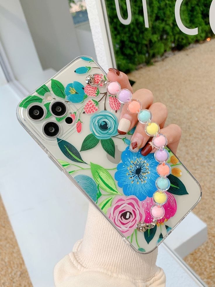 Tropical Floral Soft Chain Case