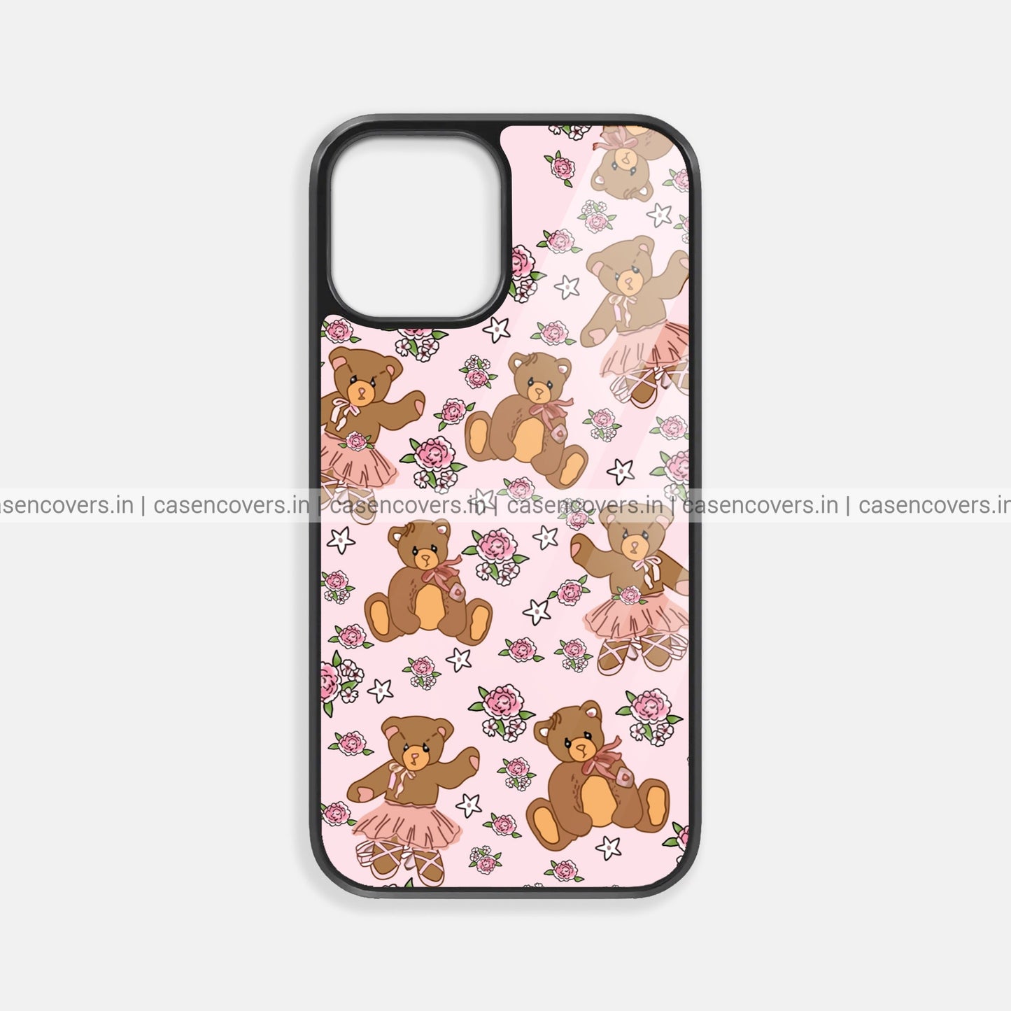 Cute Pink Teddy Premium Glossy Phone Case