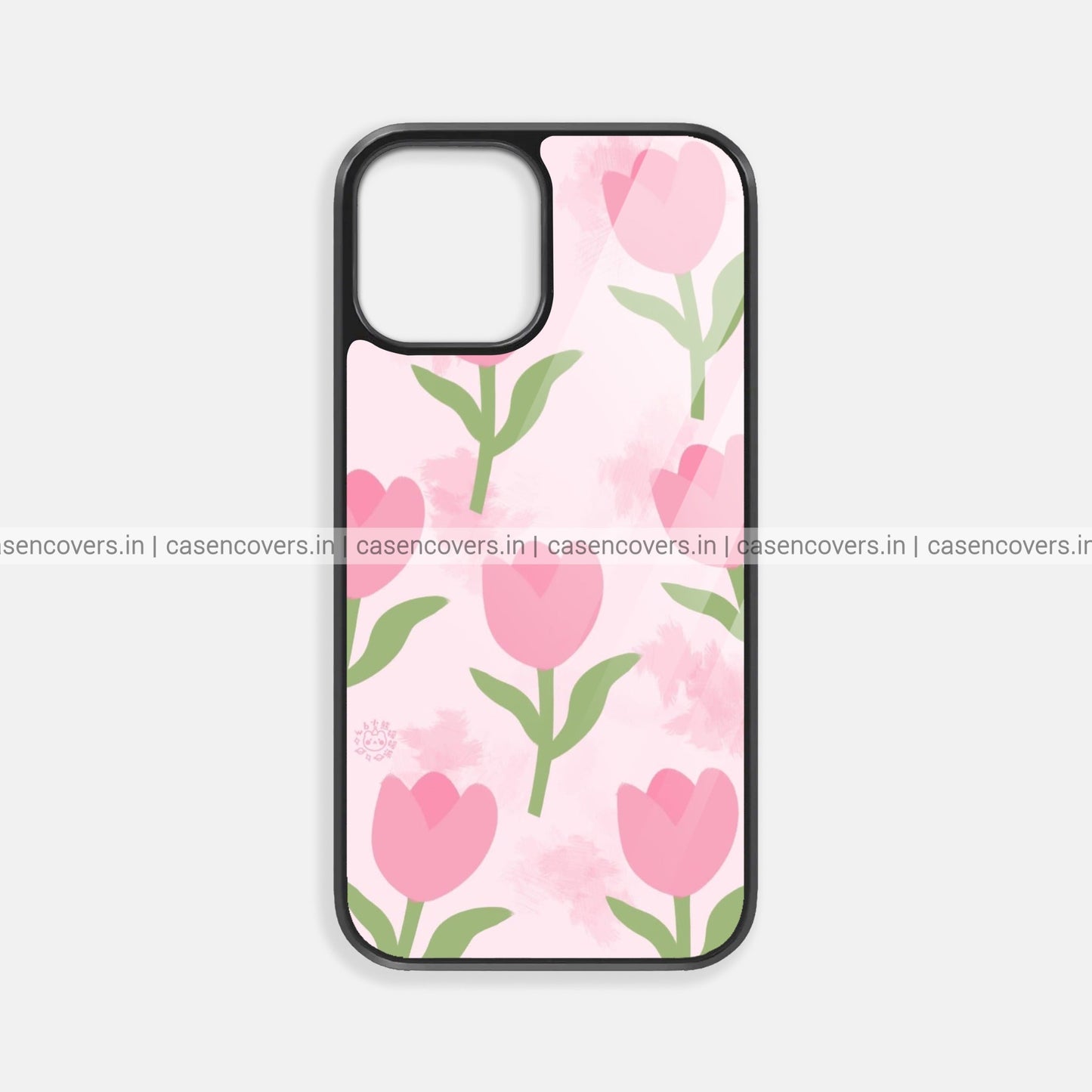Pink Tulips Premium Glossy Phone Case