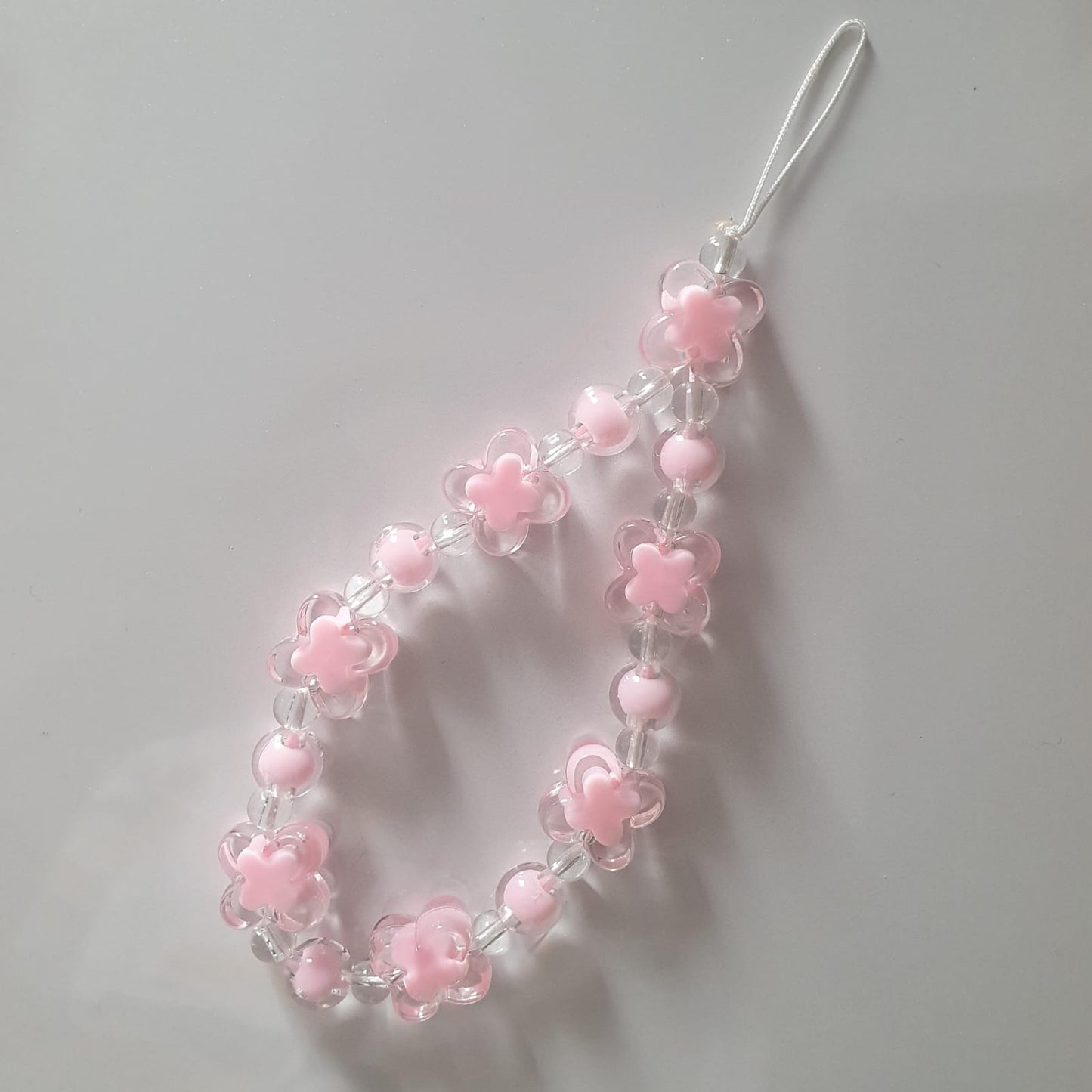 Pink Butterfly Floral Phone Charm