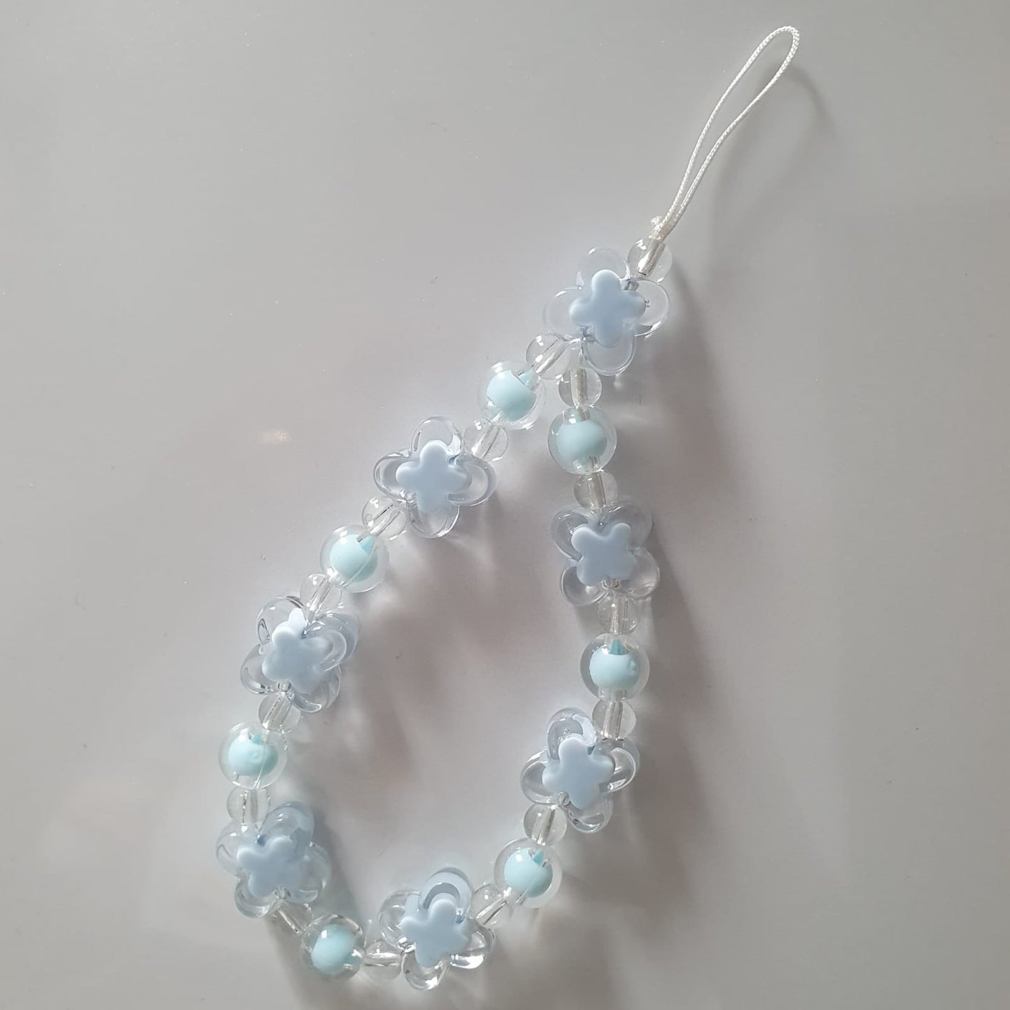 Blue Butterfly Floral Phone Charm