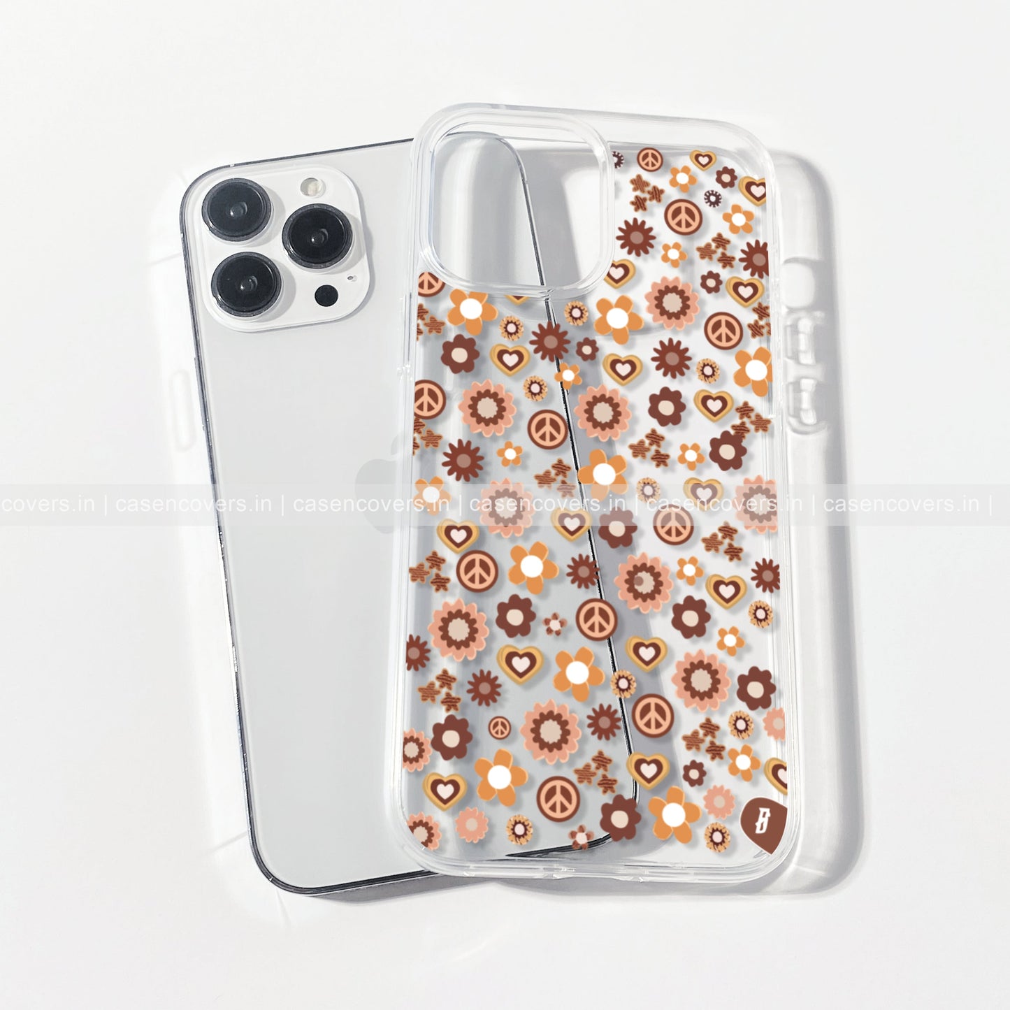 Flower & Peace Clear Case