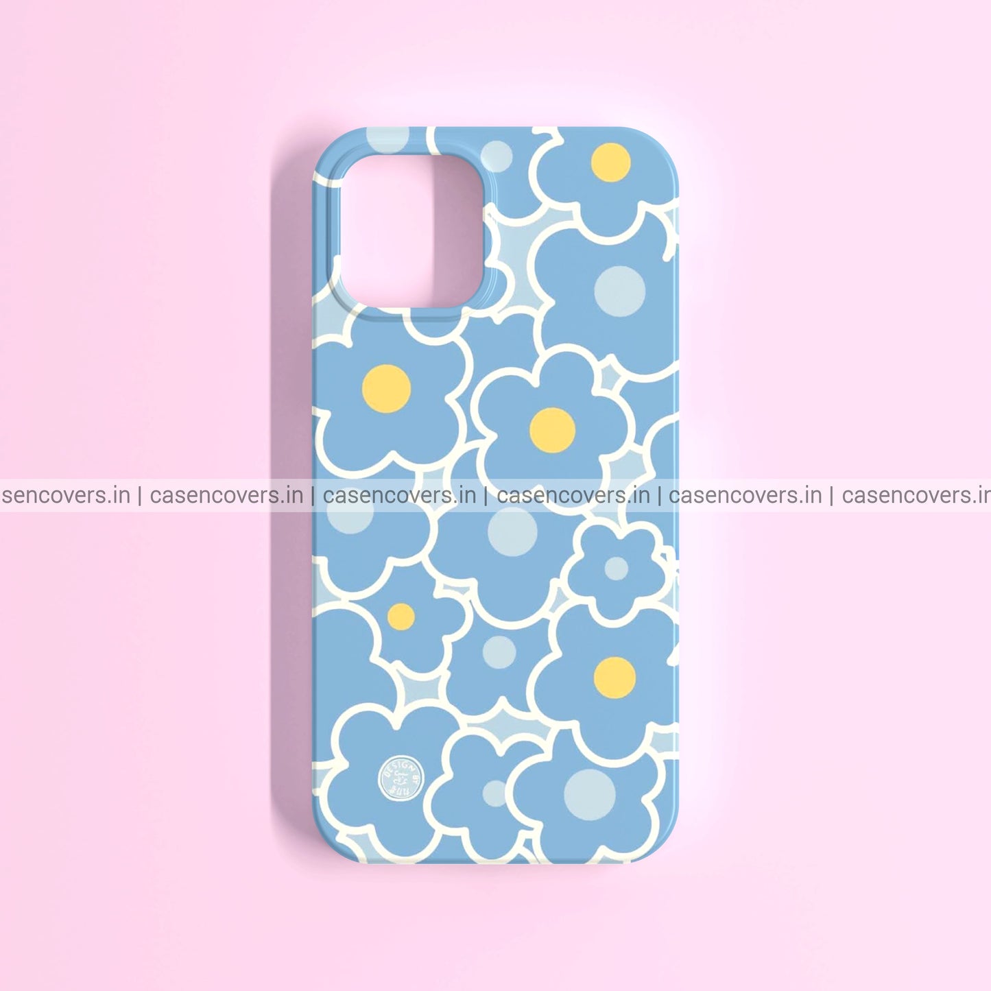 Minimal Blue Floral Phone Case