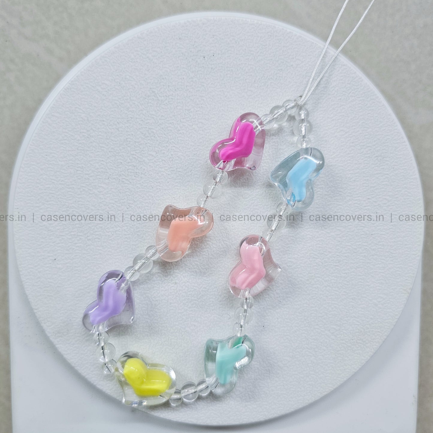 Luxury Crystal Hearts Phone Charm