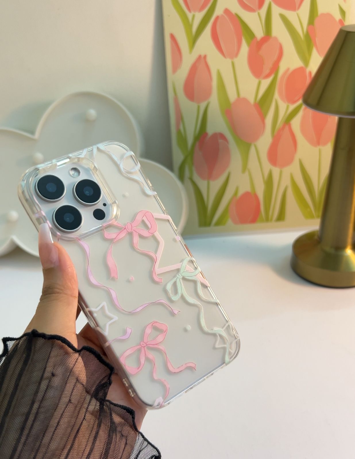 Cute Multicoloured Bow Aesthetic Case