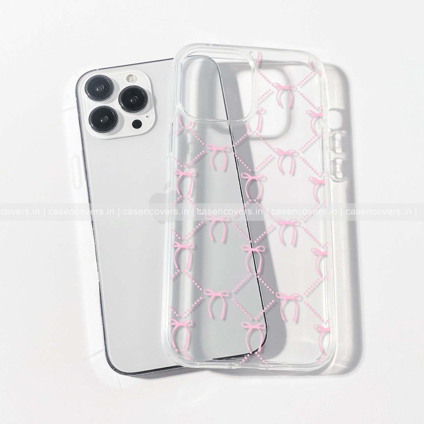 Cute Bows & Cross Pattern Phone Case