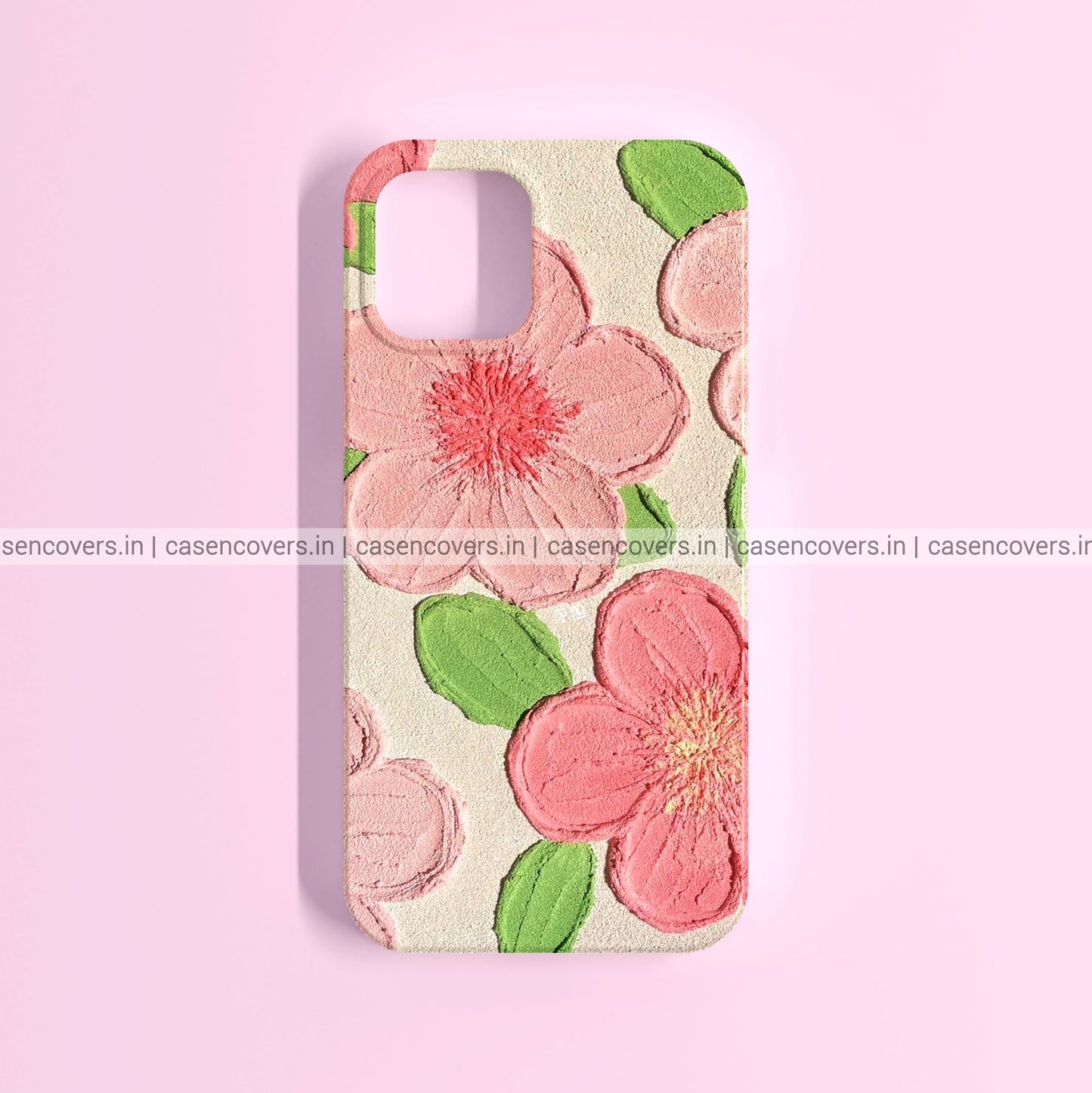 Peach Pastel Art Flower Phone Case