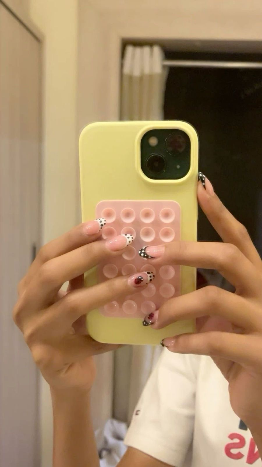 Baby Pink Soft Silicone Suction Phone Sticky Grip