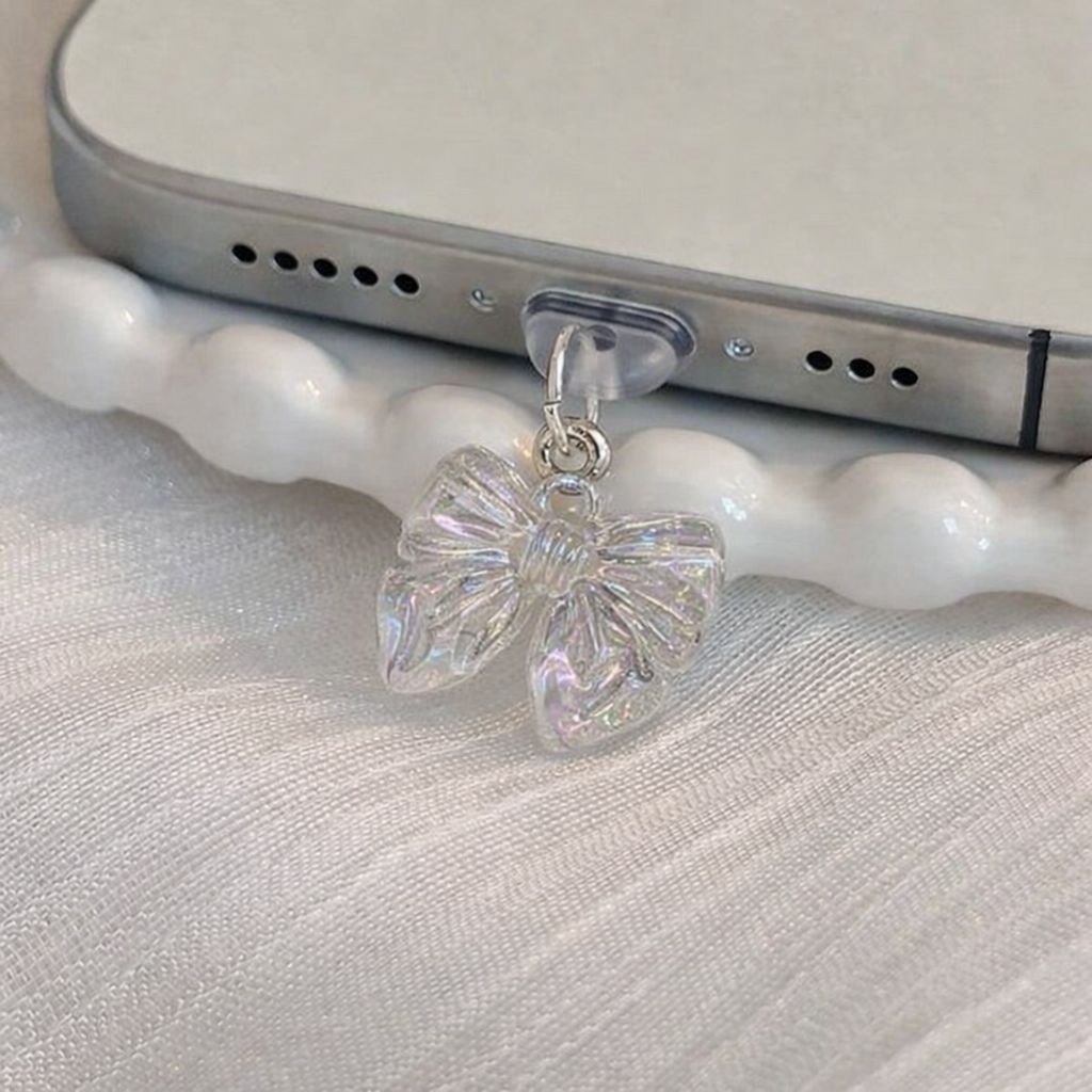 Anti Dust Plug Type C Bow Charm