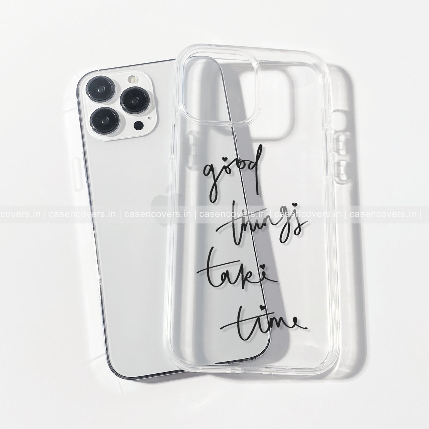 Good Things Take Time Clear Phone Case