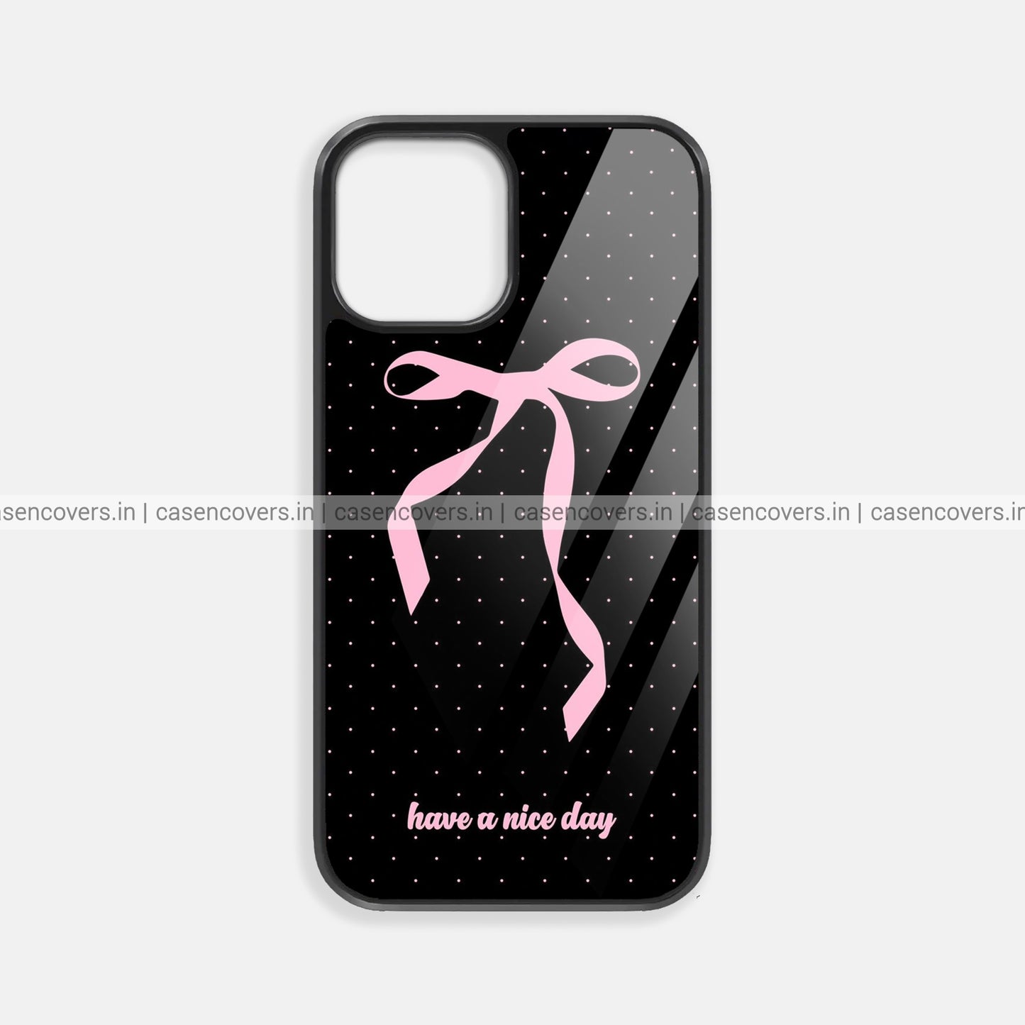Premium Black Bow Premium Glossy Phone Case
