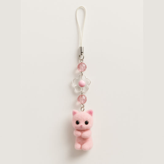 Cute Kitty Phone Charm