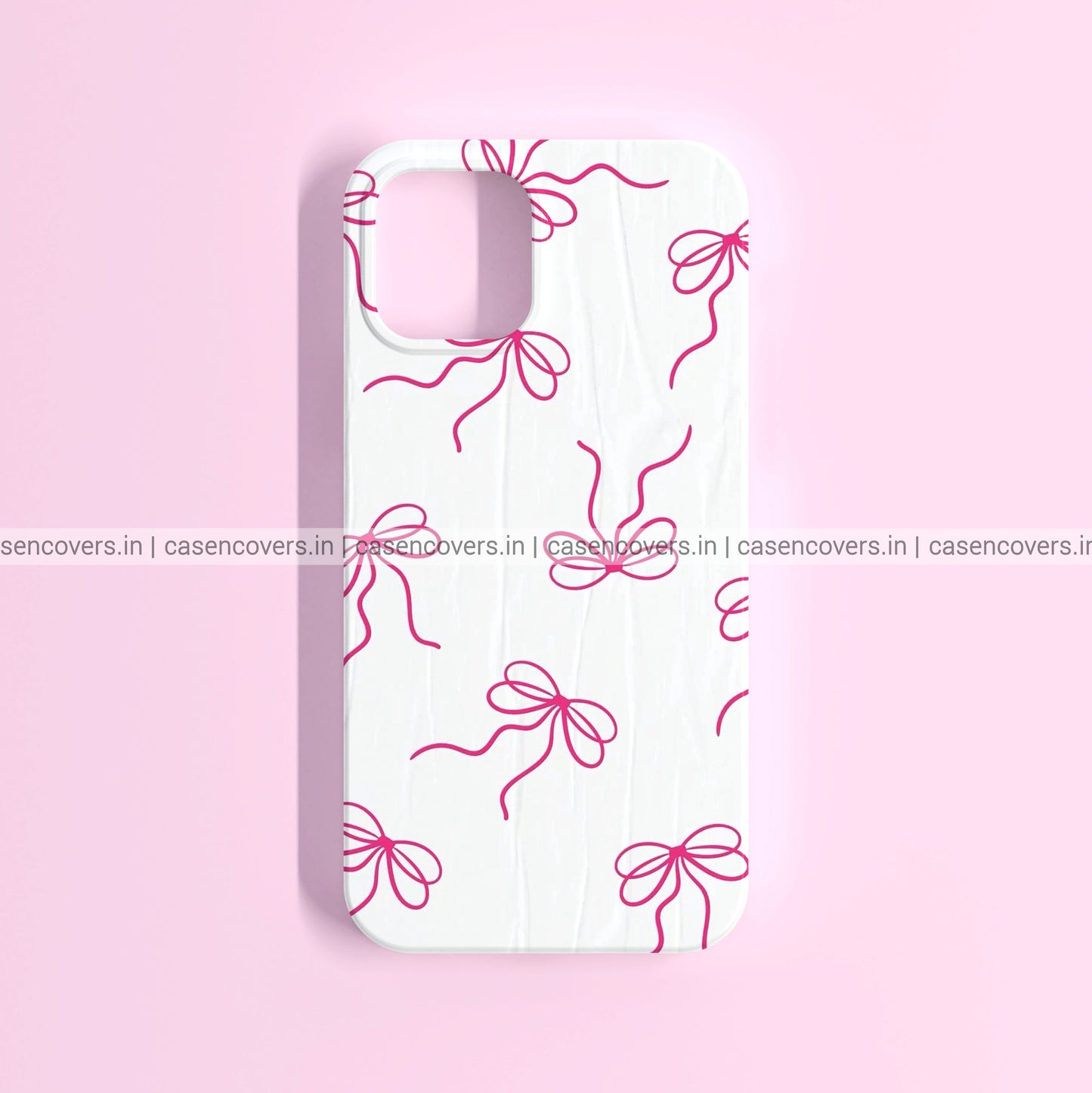 Dark Pink Aesthetic Bow Phone Case