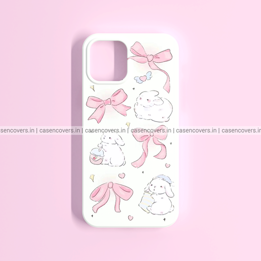 Cute Bow & Bunny Phone Case