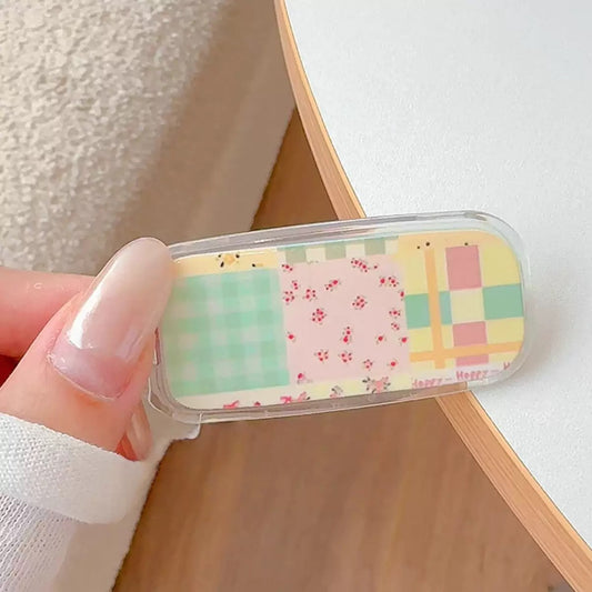 Pastel Patchwork Mirror Stand