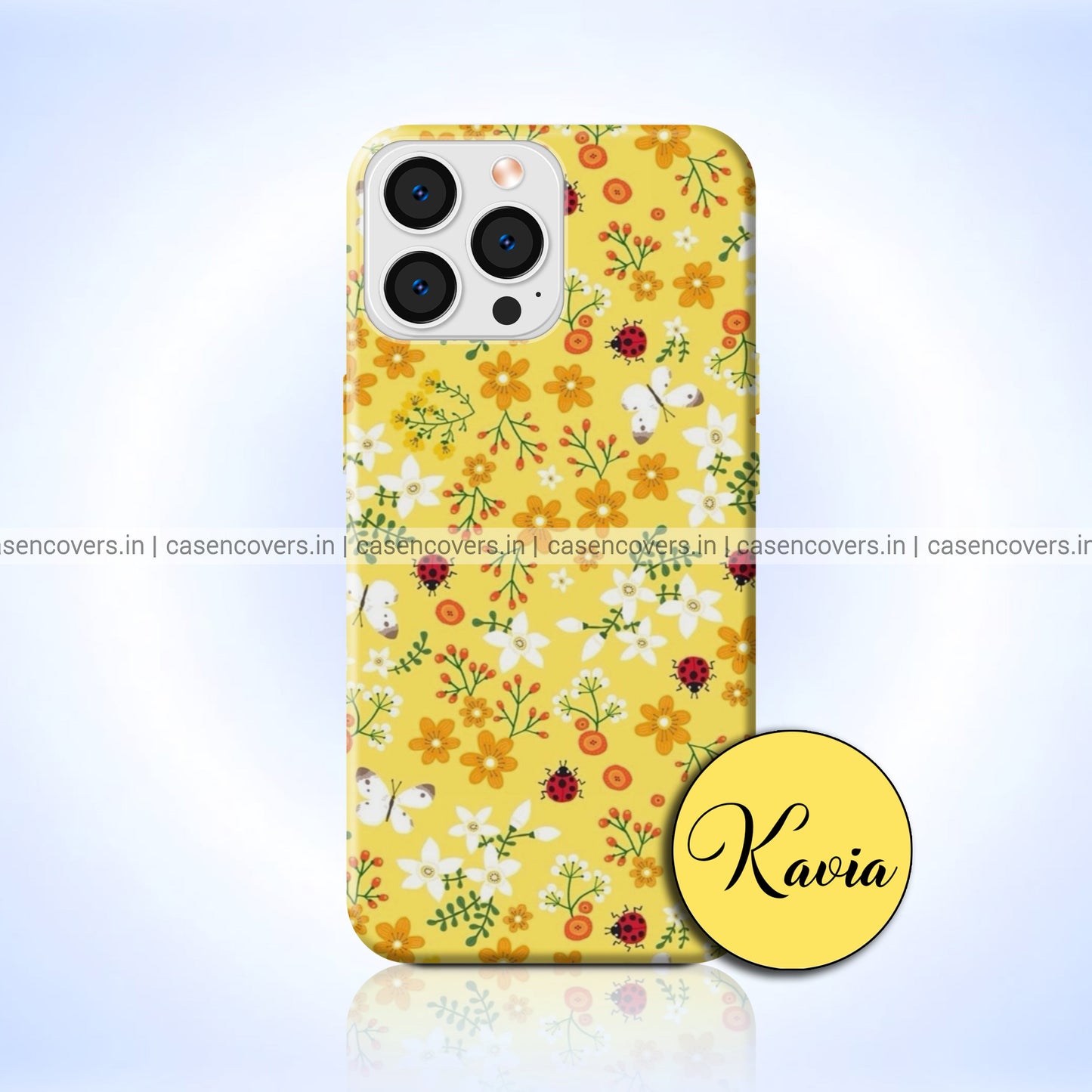 Bright Yellow Floral Case