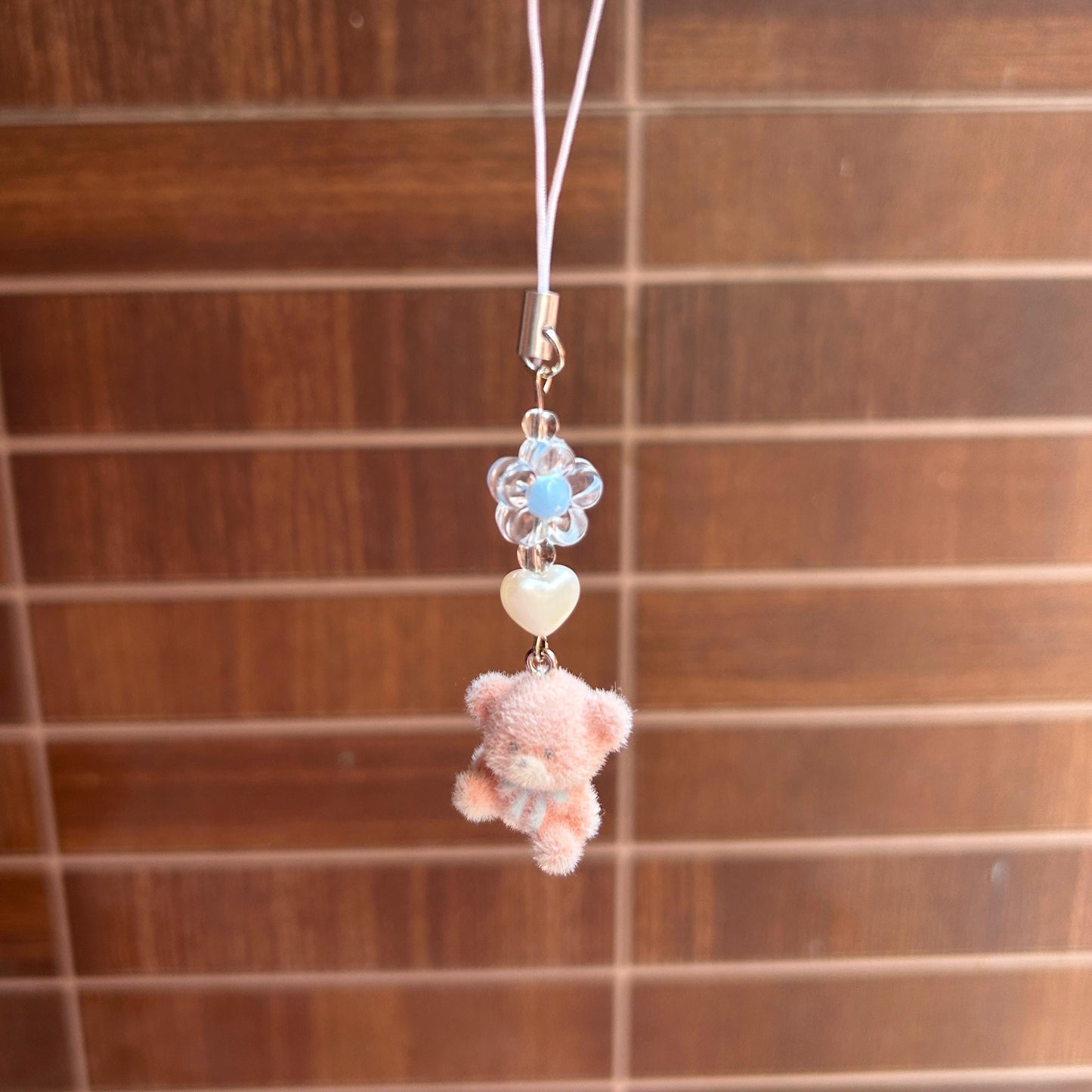 Cute Teddy Character Phone Charm