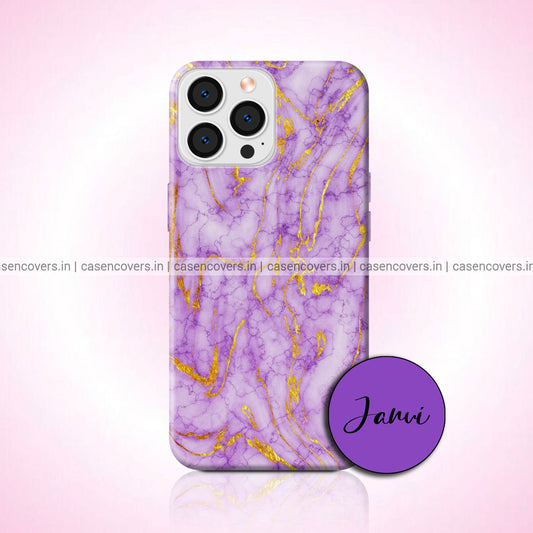 Purple & Golden Marble Case