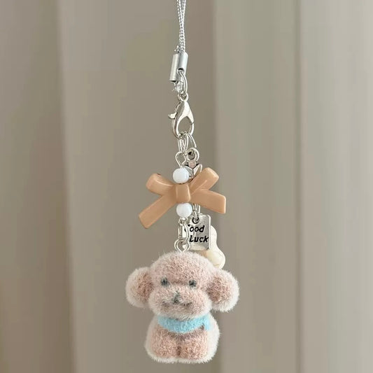 Brown Lucky Pup Charm