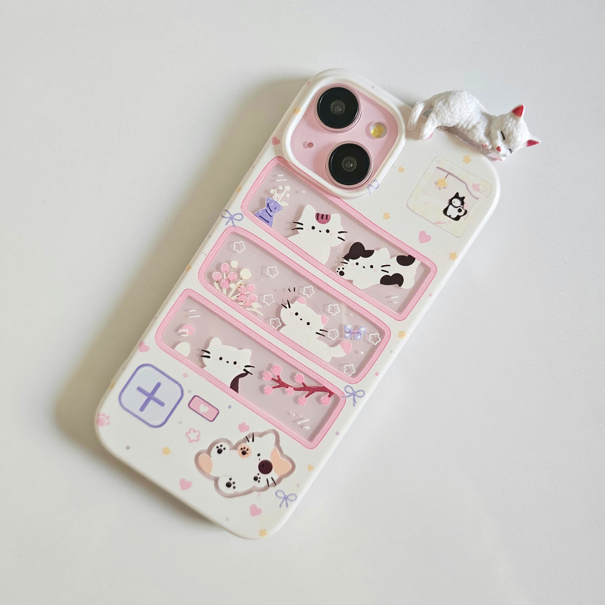 Tiny Paws Cute Memory Lane With Topper Kitty Phone Case