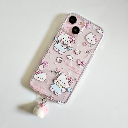 Angel Baby Bear in a Cloudy Candy Dream Clear Case