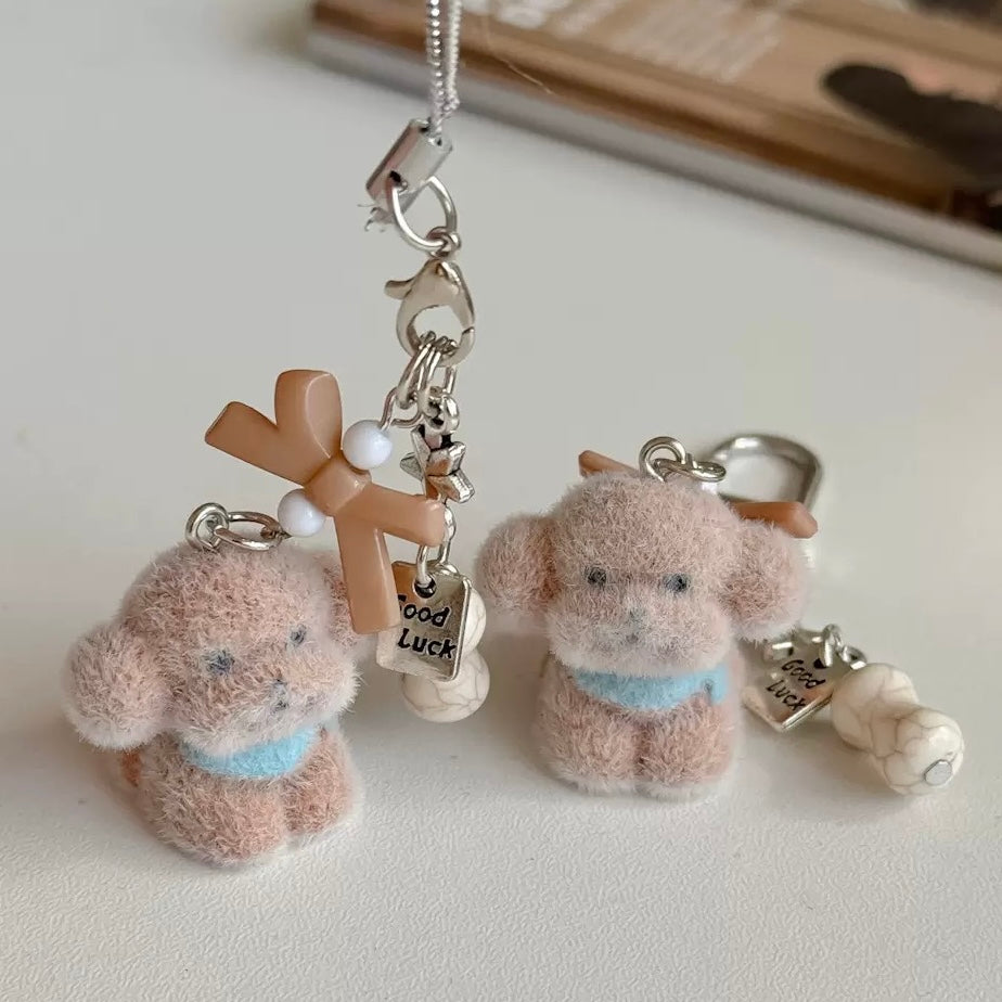 Brown Lucky Pup Charm