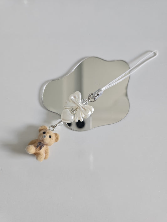 Teddy Character Furr Phone Charm