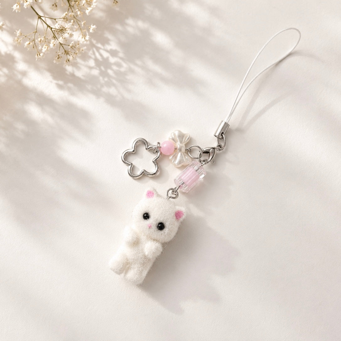 Cotton Candy Kitty charm