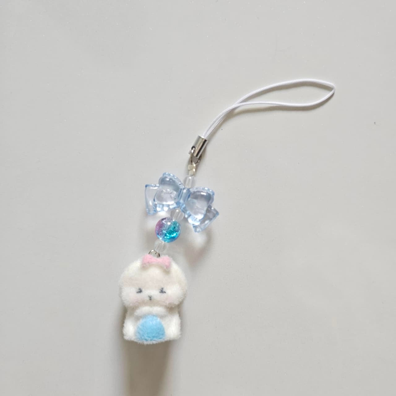 Cute Kitty Fur Phone Charm